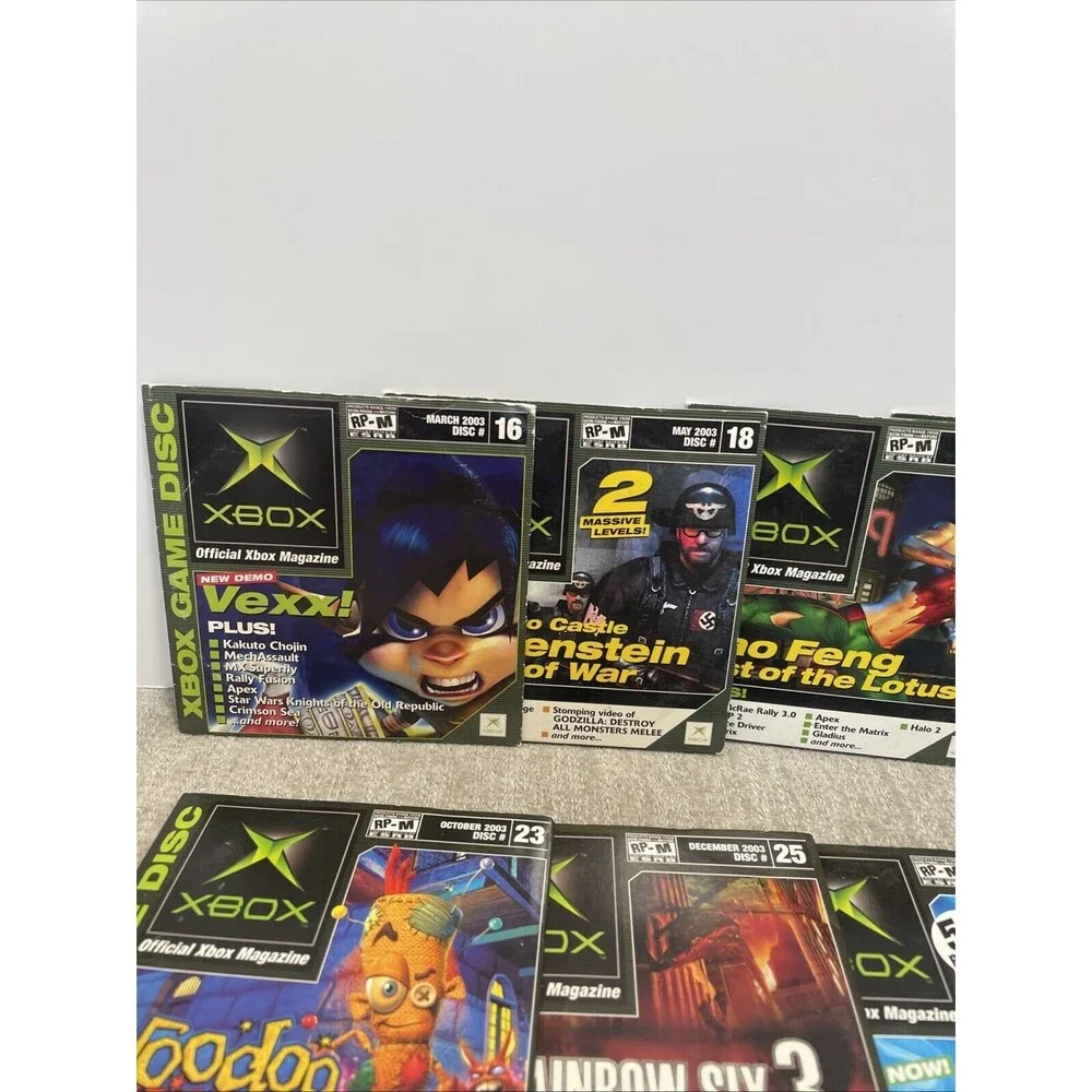 Official Xbox Magazine Lot of 15 Game Demo Discs